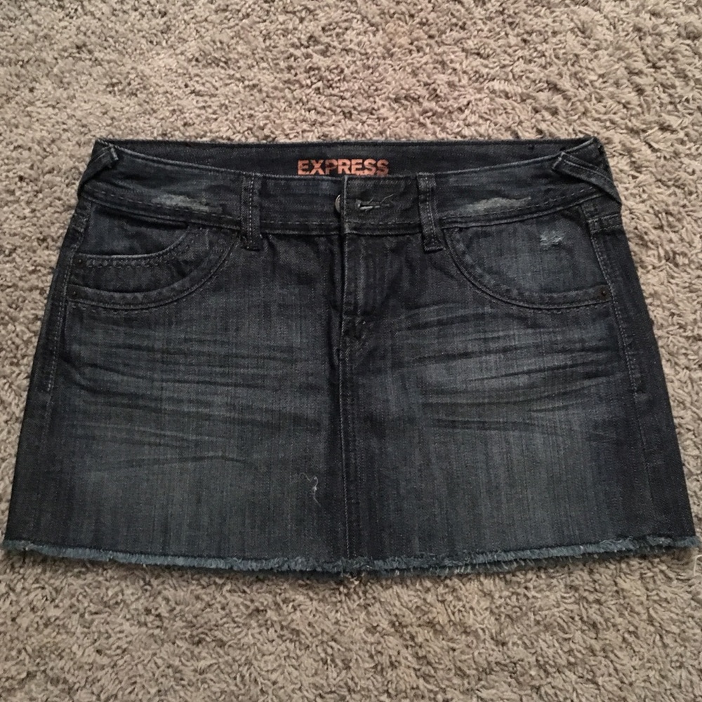 Dark Denim Mini Skirt