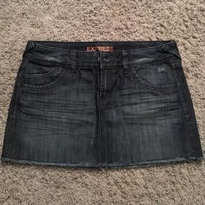 Dark Denim Mini Skirt