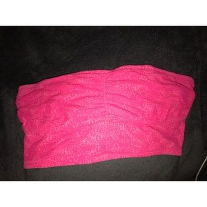 Unlined Hot Pink Bandeau