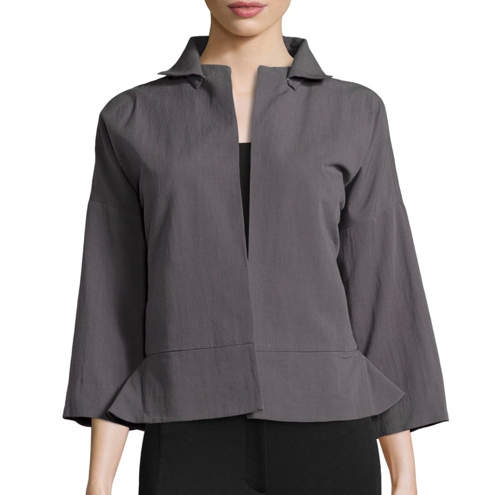 Halston Heritage Bracelet Sleeve Relaxed Jacket