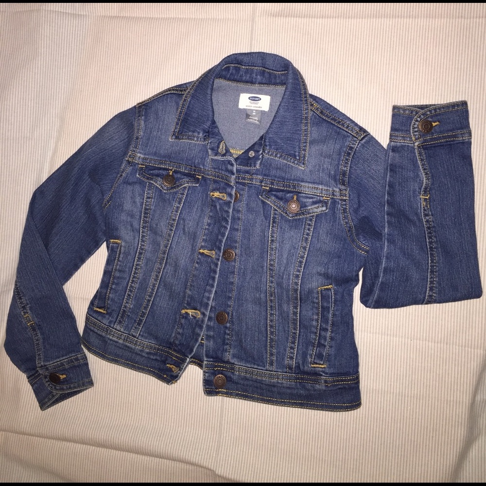 Old Navy Classic Denim Jean Jacket Size Boys M (8)