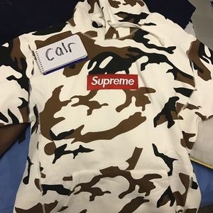 Supreme Camo Box Logo Hoodie