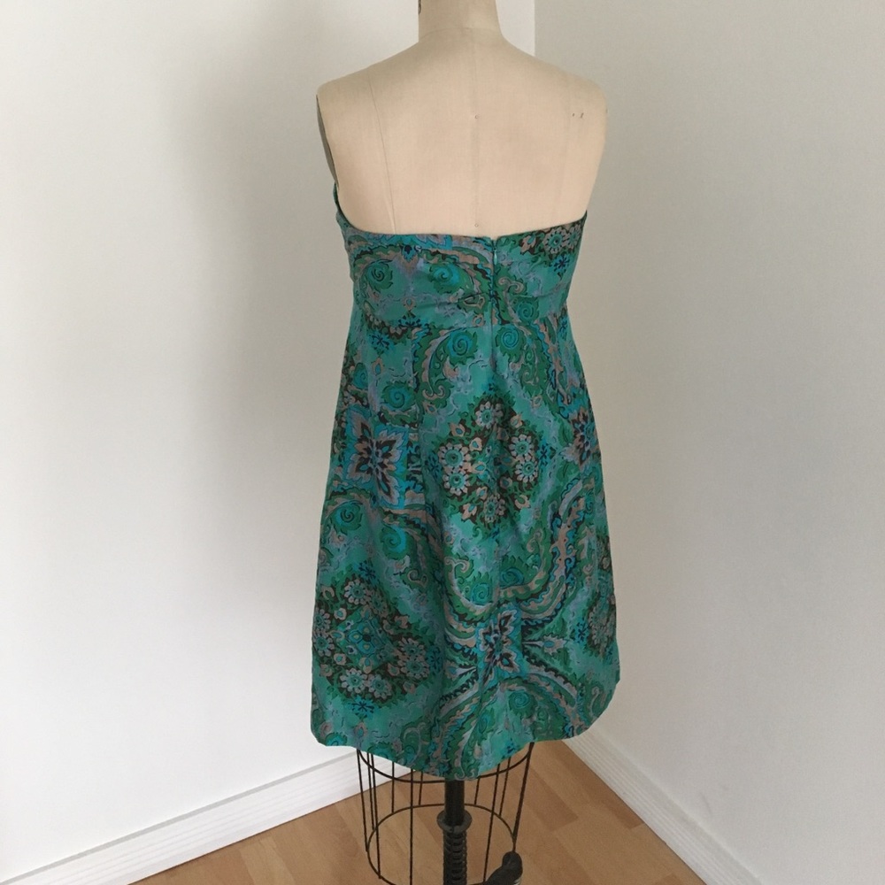 J.crew Factory Printed Strapless Sweetheart Dress - Picture 2 of 4
