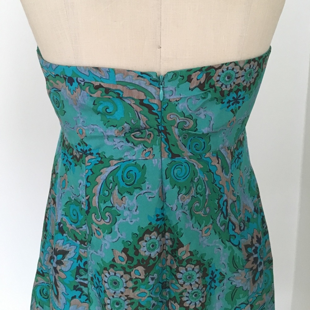 J.crew Factory Printed Strapless Sweetheart Dress - Picture 4 of 4