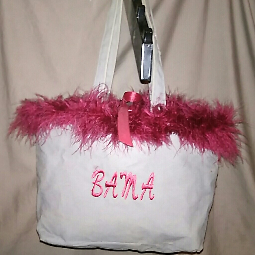 Super cute BAMA feather bag.