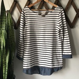 LOFT Two in One Striped top