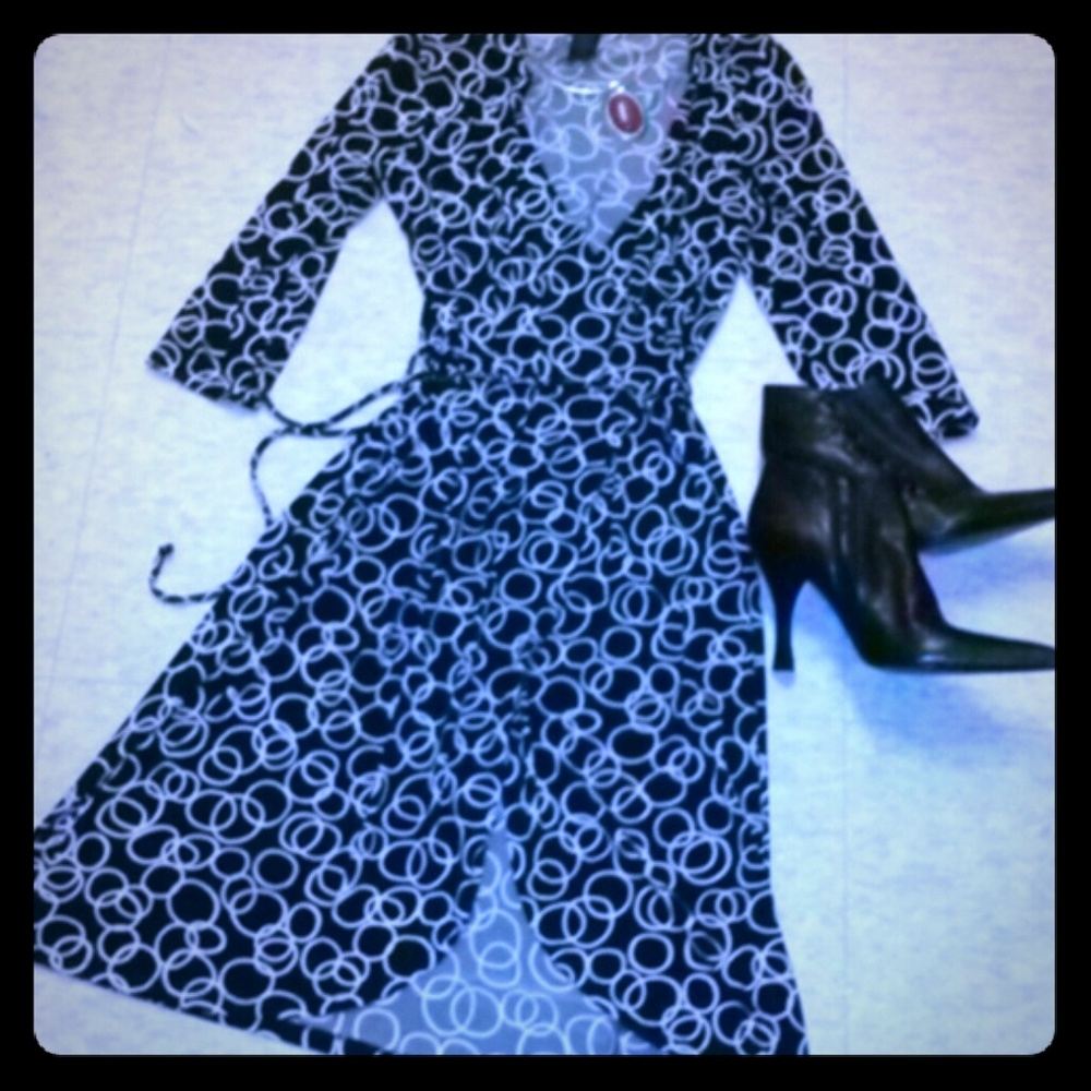 Form Fitting Wrap Dress