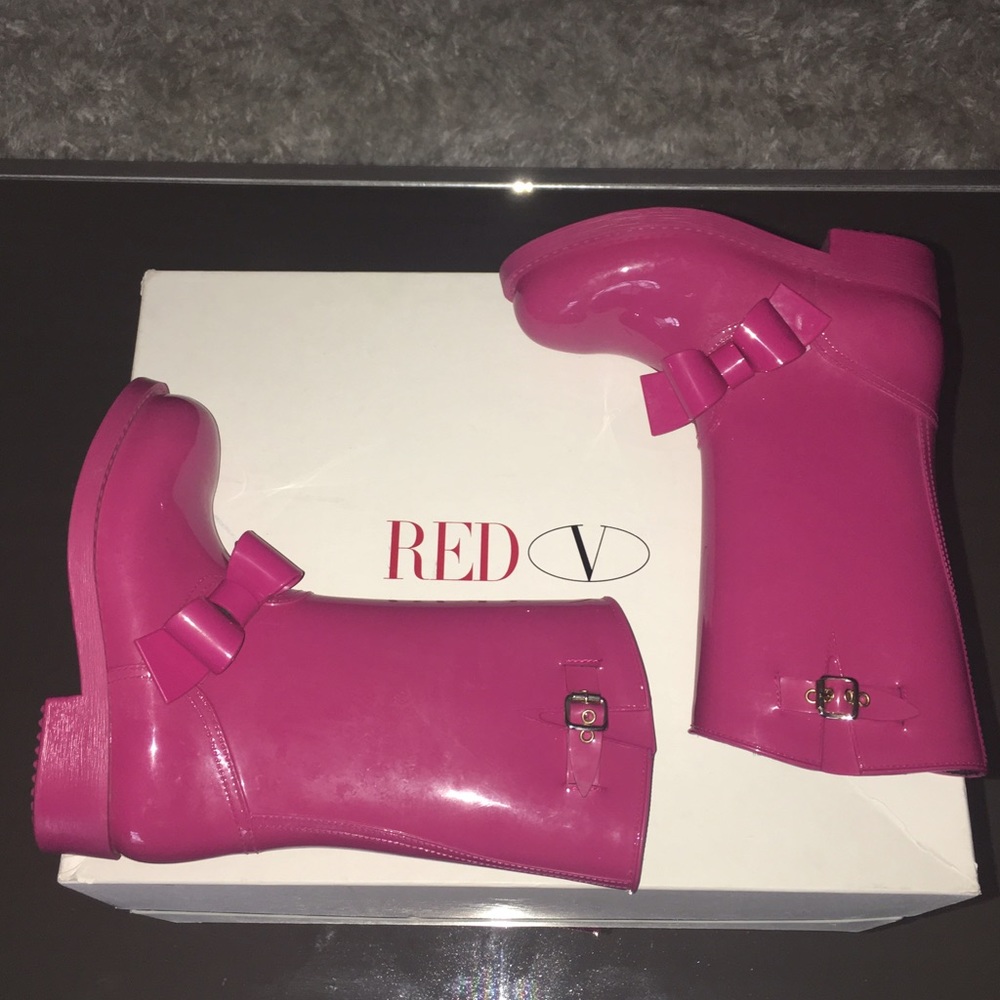 Red Valentino (pink) rain boots
