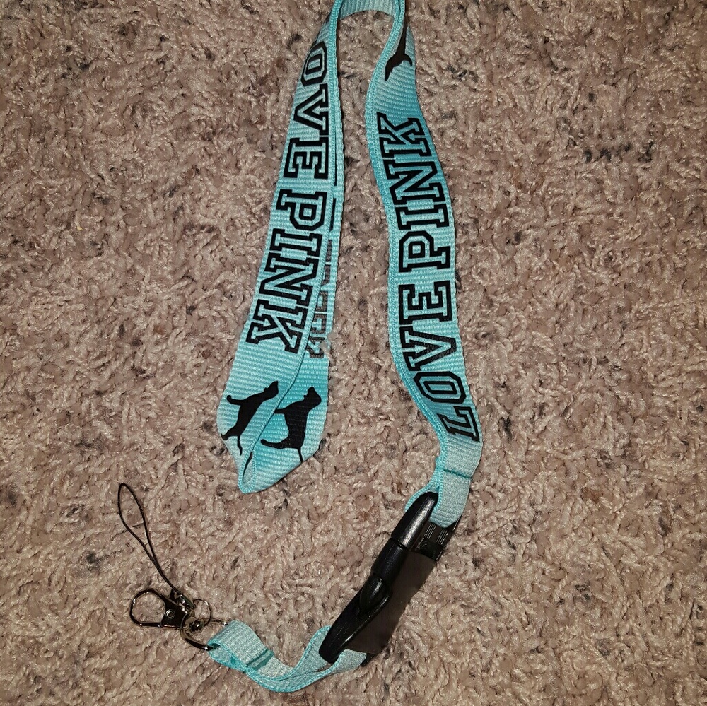 Pink lanyard