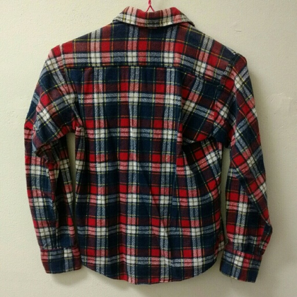 VINTAGE Wrangler Plaid Button Up Shirt (boys) - Picture 4 of 7
