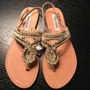 Steve Madden beaded sandals