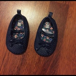 Carters Navy Blue Flat Shoes For 0-3 Month Baby