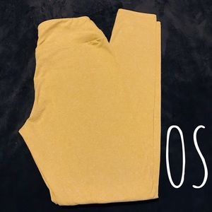 LLR Yellow OS Leggings NWT