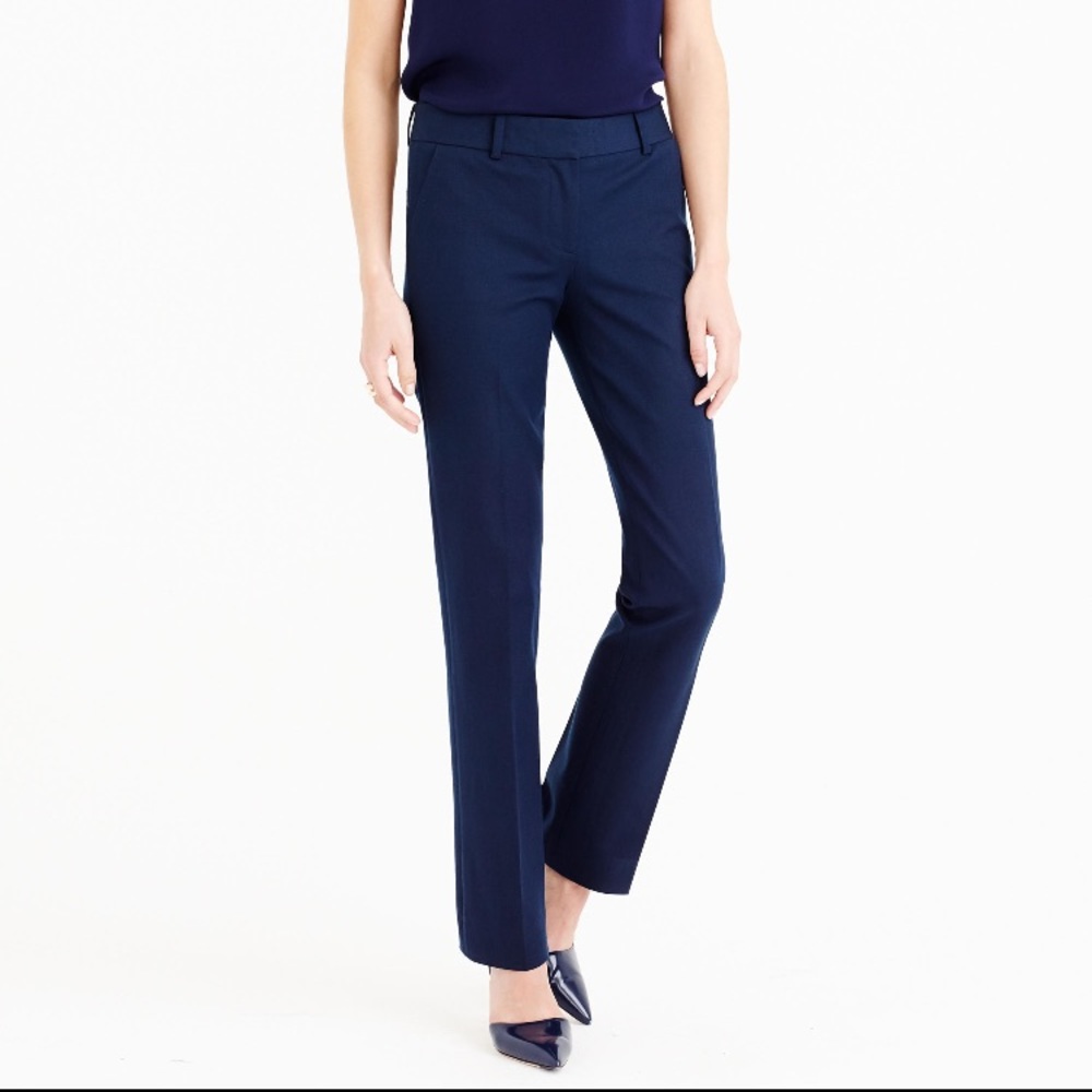 J.Crew Stretch Trousers 00 in Dark Navy Blue NWT