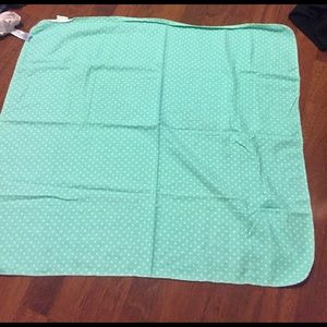 Aqua Blanket With White Dots Garaninals Brand