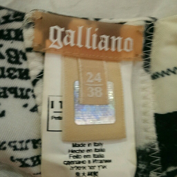 John Galliano Christian Dior Newspaper Print Dress - Picture 3 of 3