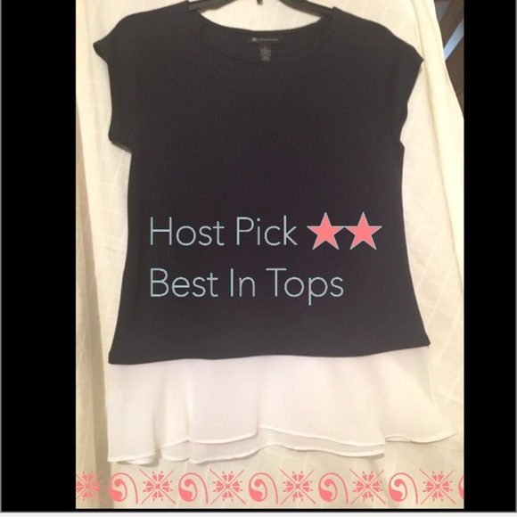 ๐sale!! ๐Top with sheer white ruffle - Picture 3 of 5