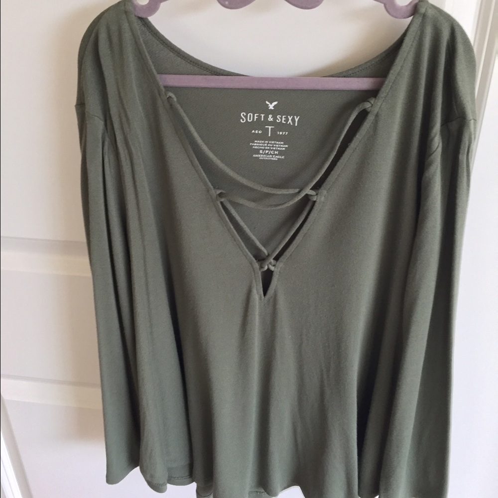 AEO Lace Up Shirt