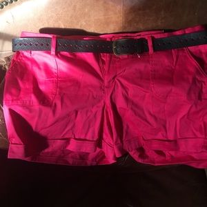 Torrid raspberry sateen short