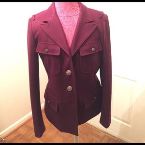 Women's Fossil Button-Up Wool Coat Size Medium