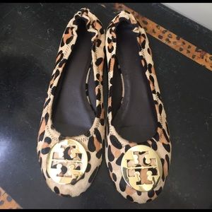 Tory Burch leopard flats