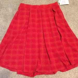 Sale!! Lularoe red Madison skirt elegant coll.