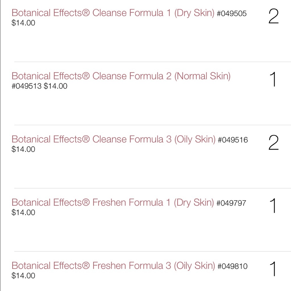 Mary Kay inventory 65 items