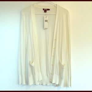 DKNY light white cotton cardigan DKNY light white cotton cardigan