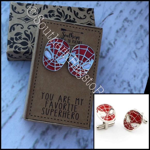 Spiderman Marvel Comics Fan Gift Cufflinks