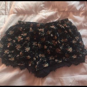 floral shorts