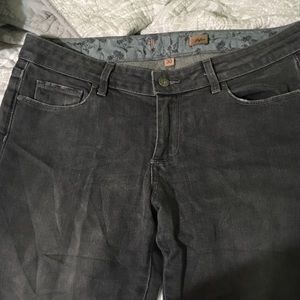 Paige Grey Distressed Denim Jeans Size 30
