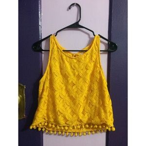 Yellow Detailed Blouse