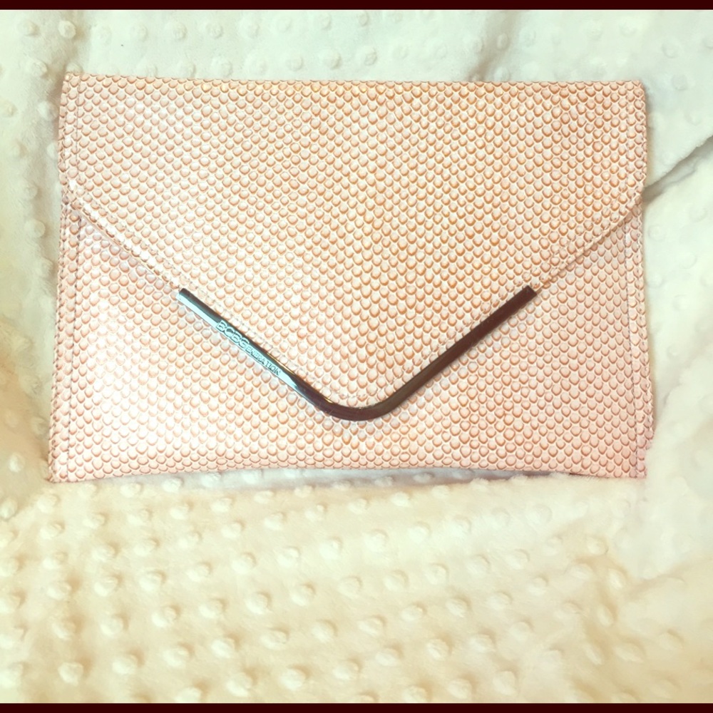BCBG Generation copper snack skin envelope handbag