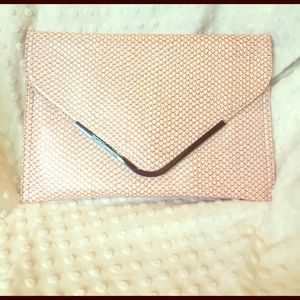 BCBG Generation copper snack skin envelope handbag