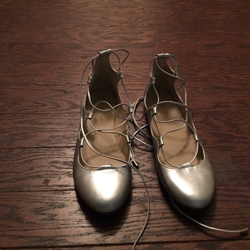 Strapped ballet flats