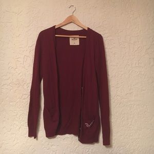 Maroon cardigan
