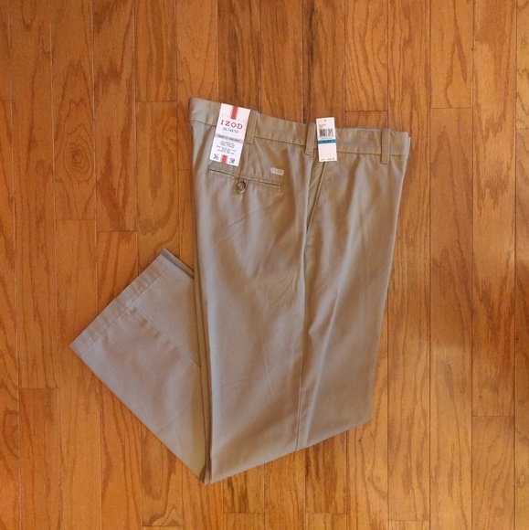 Izod Saltwater Khaki Pants 36x30 NWT - Picture 1 of 4