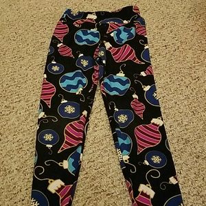 Lularoe Tween Christmas Leggings