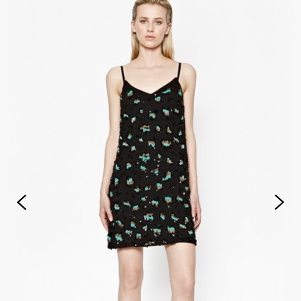 SOLD French Connection Leopard Sequin tunic dress