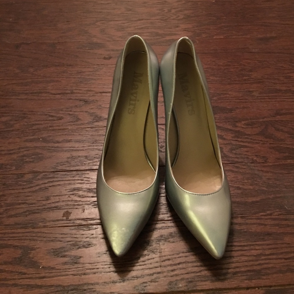 Silver former First Lady shoes