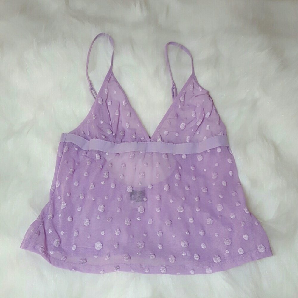 Victoria's Secret sheer top keyhole back