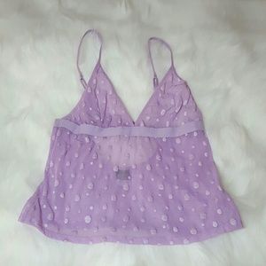 Victoria's Secret sheer top keyhole back