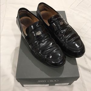 Jimmy Choo Shiny Calf Black Darblay Loafer