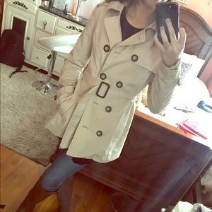 Beige Light Trench Coat
