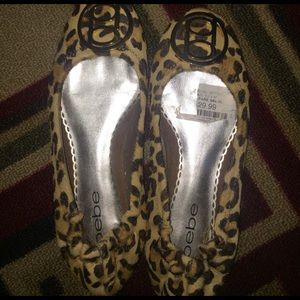 Bebe Cheetah flats