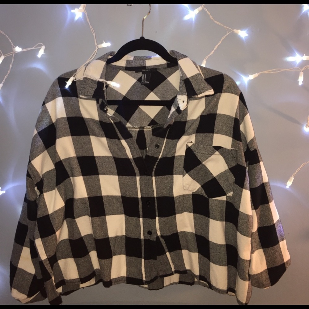 Black and white flannel