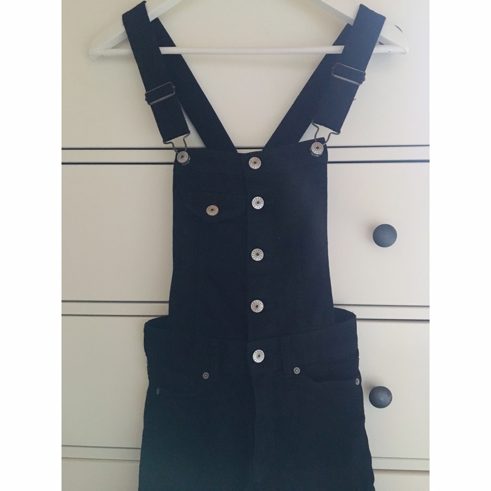 black overalls