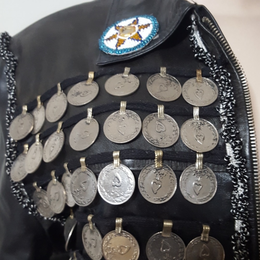 NEW! RARE FIND!! Kuchi/ tribal 100% leather jacket - Picture 7 of 8