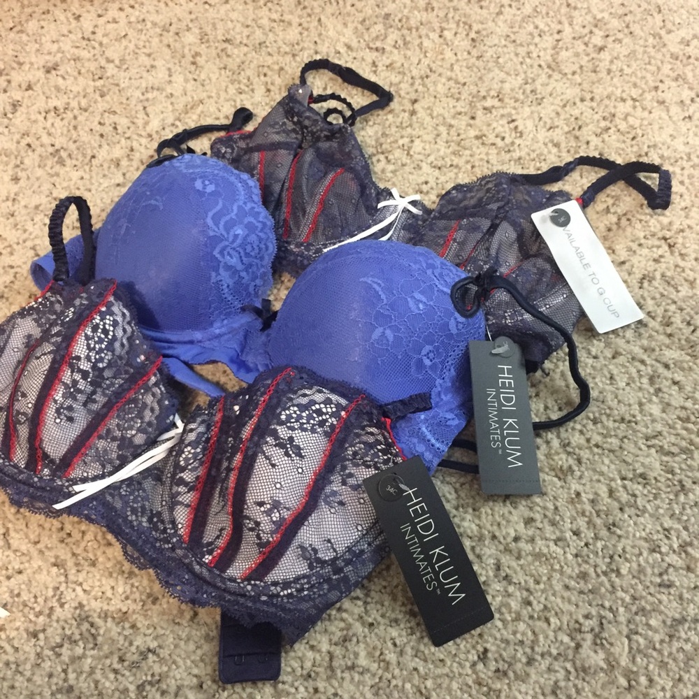 Set of 3 BNWT Heidi Klum Intimates Bras
