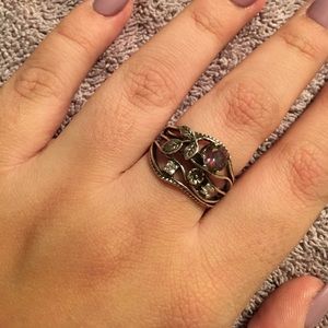 Sterling Silver floral ring/ tjmaxx